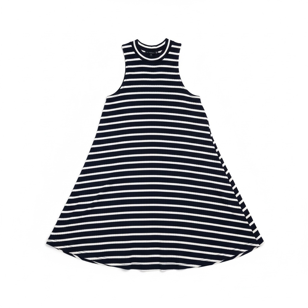 Hollister Black and White Striped Sleeveless Mini Dress